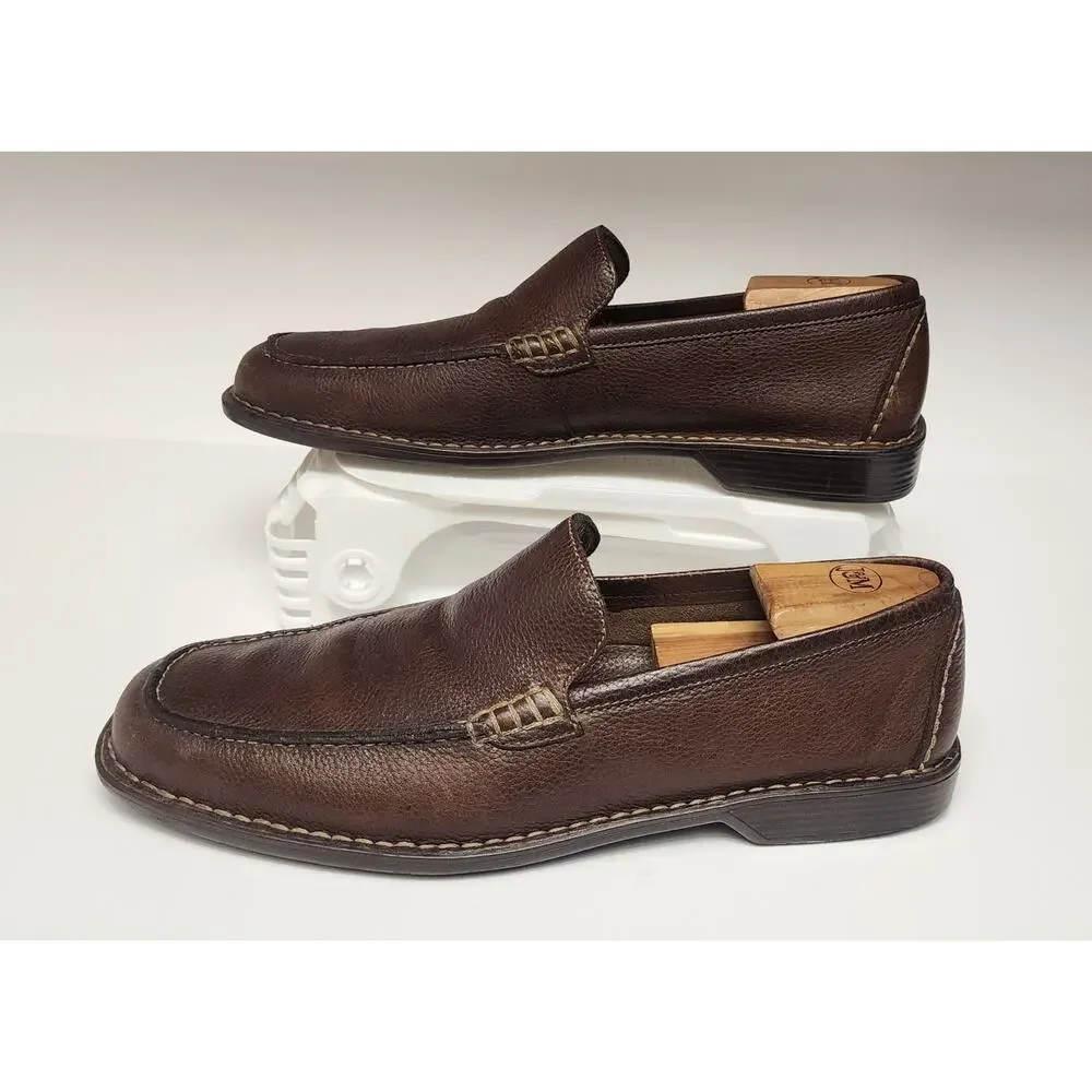 Rockport AMP24674 Kinetic Air Circulation Men's Brown Leather Loafer Shoes 10.5M